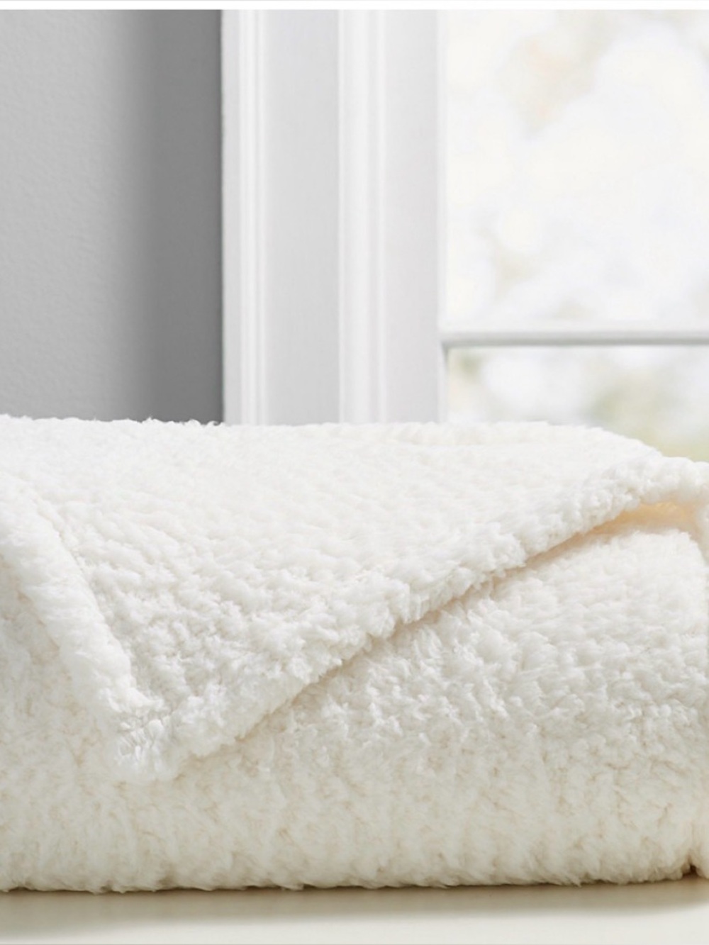 2 POTTERY BARN | cozy sherpa throw blanket twin